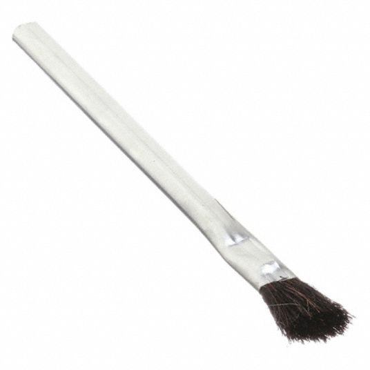 Weiler 44089 Acid/Flux Brush, 3/8 in Brush, 5-3/4 in OAL, 3/4 in Horsehair  Trim