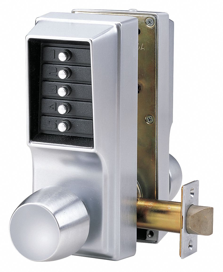 SIMPLEX Mechanical Push Button Lockset, Knob, Combination Entry and ...