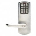 Electronic Keyless Deadbolt Lock, 2-3/4 in Backset, Mortise, Satin Chrome, 1 in Latch Length