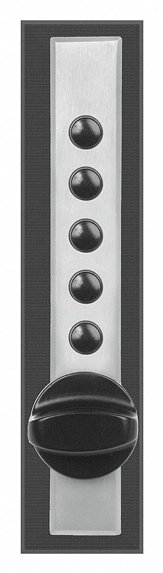 31NH31 - Mechanical Lock Satin Chrome 5 Button