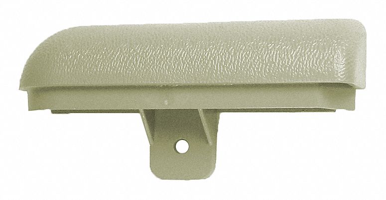 End Cap: WG-4, PVC, Ivory, 4 in Overall Ht, 3/4 in Overall Lg