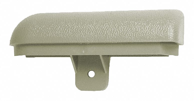 End Cap: WG-4, PVC, Eggshell, 4 in Overall Ht, 3/4 in Overall Lg