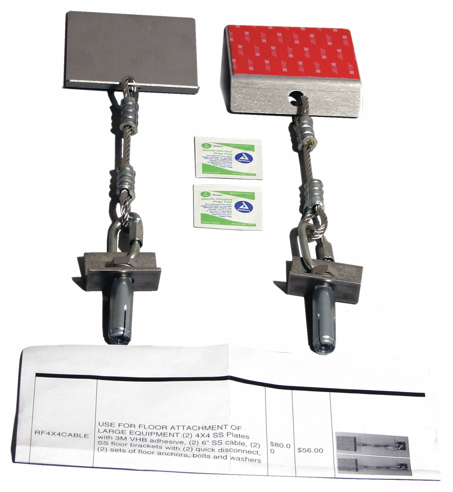 Adhesive Plate and Floor Bracket Steel