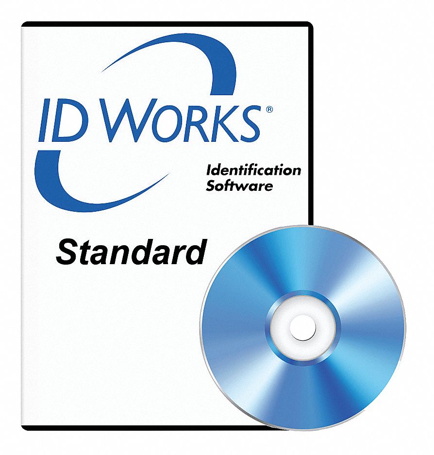 ID WORKS STANDARD ID Card Software Any Card Printer, Std 31NJ46