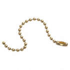 BEAD CHAINS, 4 1/2 X 1 IN, BRASS-PLATED, PK 100