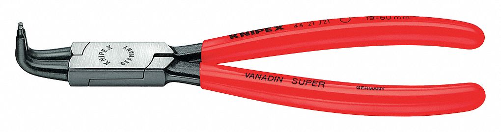 RETAINING RING PLIER, INTERNAL, FOR 19 MM TO 60 MM BORE DIA, 0.071 IN TIP DIA, 6¾ IN OVERALL L