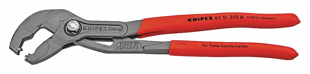 HOSE CLAMP PLIER, 2½ IN JAW L, 1¼ IN JAW W, 3 5/32 IN MAX JAW OPENING, 12⅝ IN OVERALL L