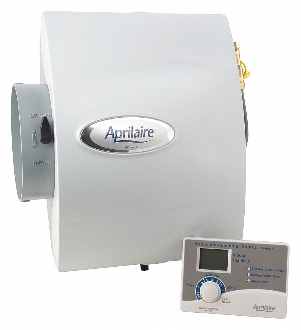 APRILAIRE Whole Home Humidifier, Drain Bypass, 24 Voltage, 4,000 Max