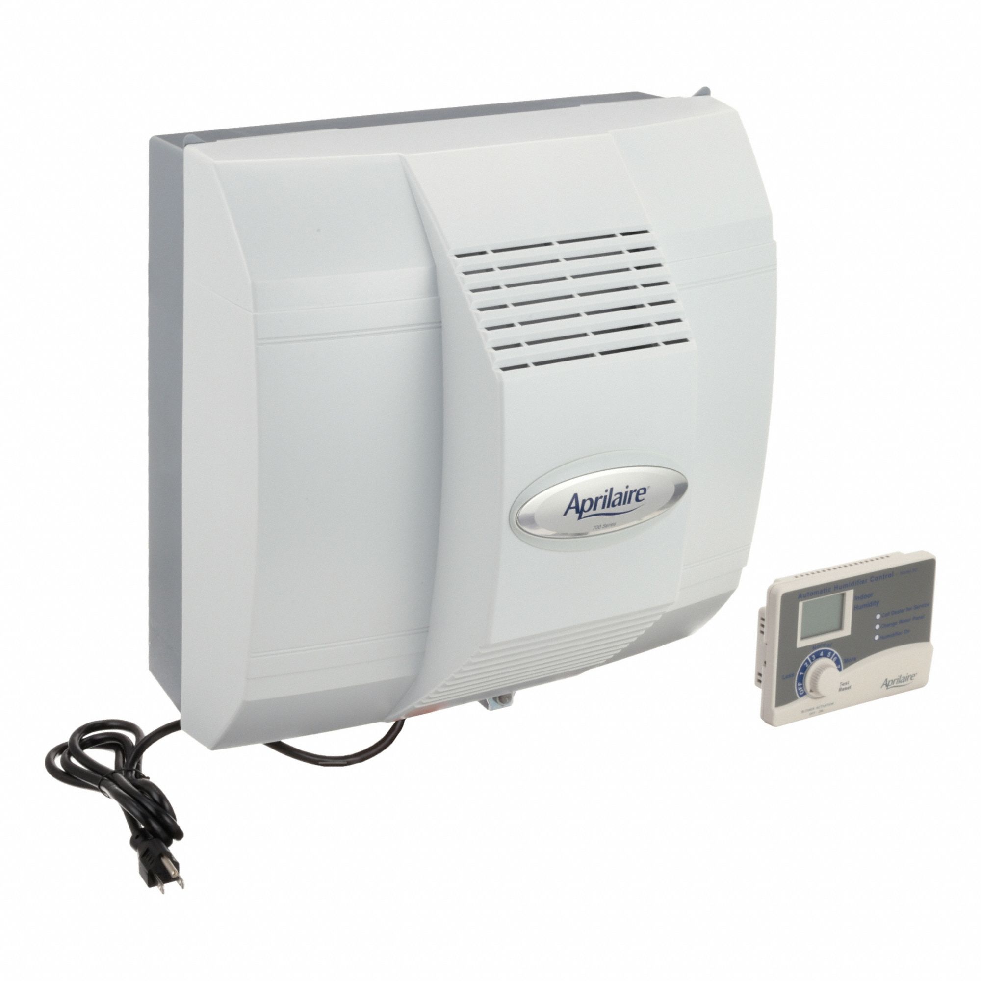 Fan Humidifier: Evaporation, 18 gal Per Day, 4, 200 sq ft Coverage Area, Dial, Auto/Manual