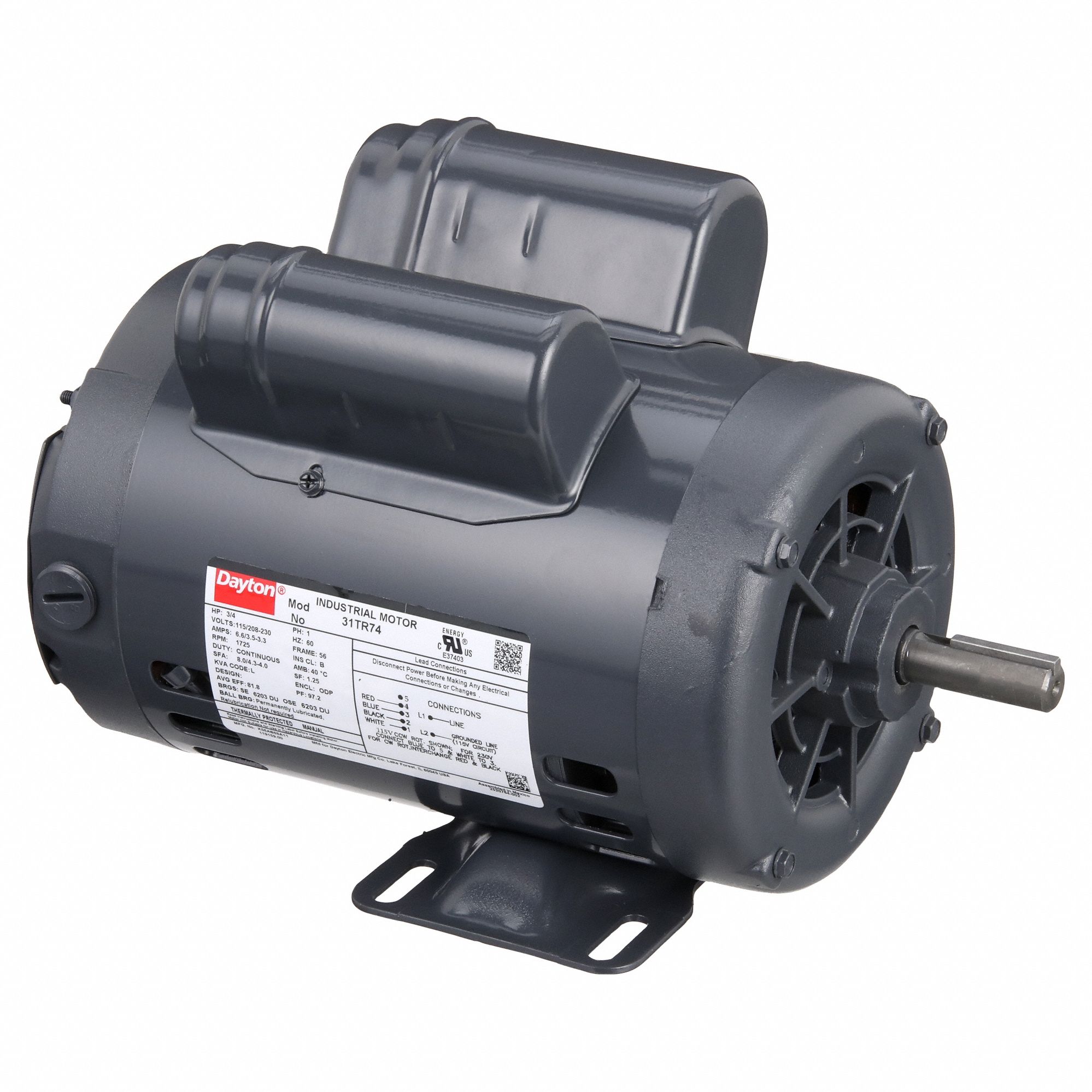 Moteur GP,3/4HP,1725tr/min,115/208-230V