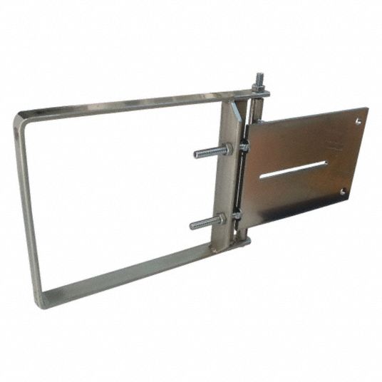 CONDOR Single-Door Metal: Steel, For 17 in to 18 1/2 in Opening Wd, 11 3/4  in, Adj