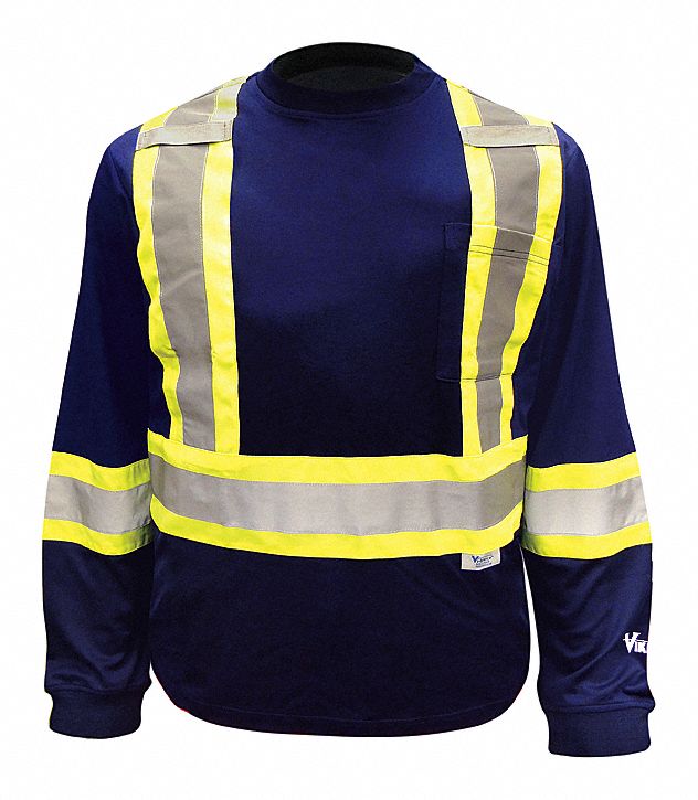 Long Sleeve Shirt, Unisex, 2XL, Navy