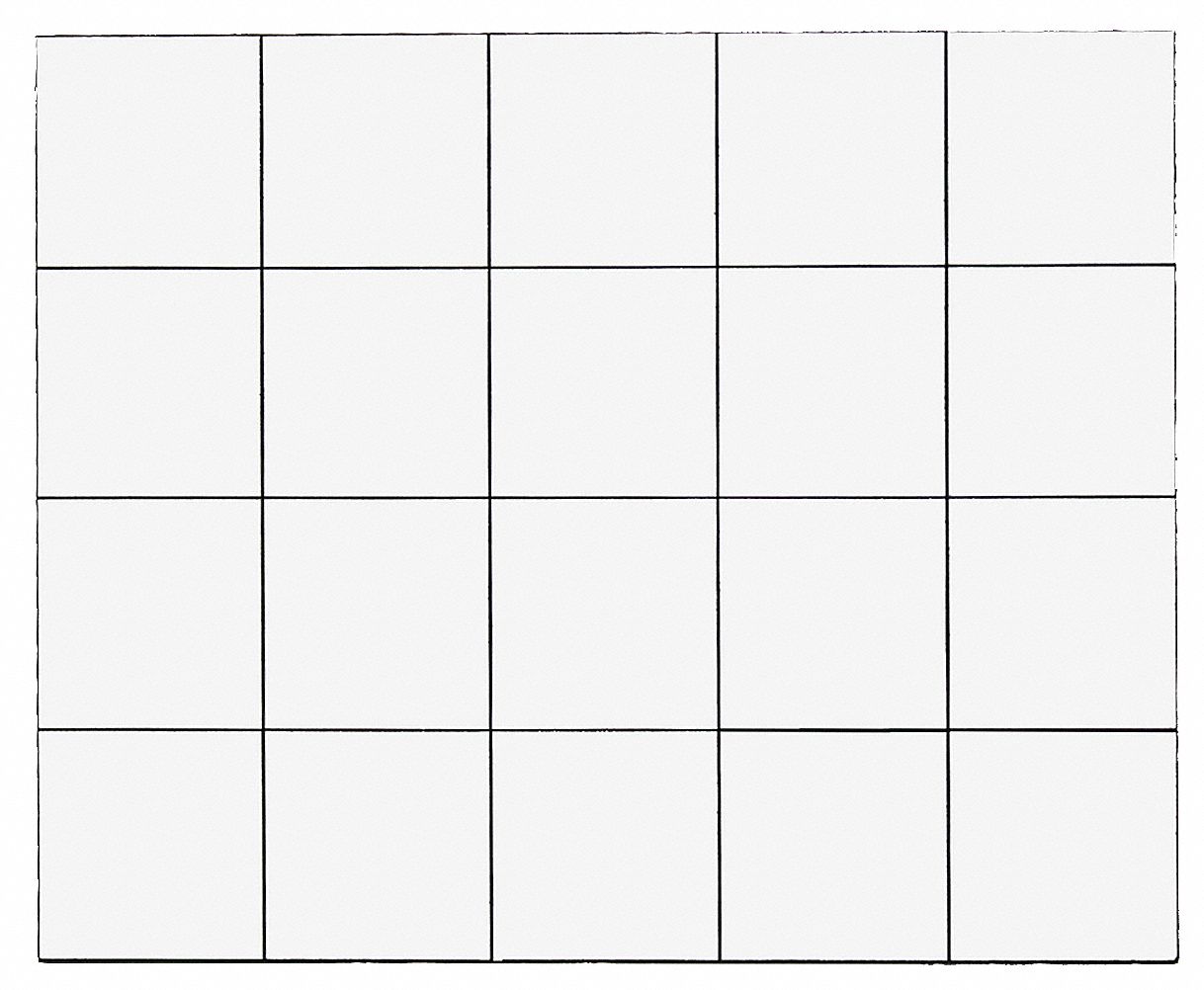 Magnetic Squares 3/4 in W White PK20