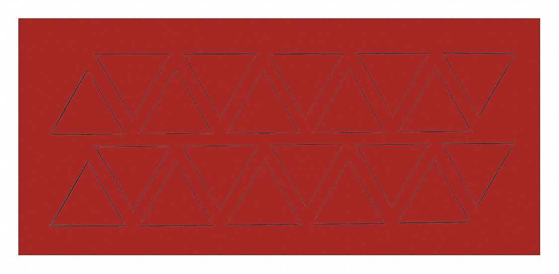 Magnetic Triangles 3/4 in W Red PK20