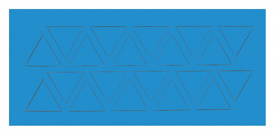 Magnetic Triangles 3/4 in W Blue PK20