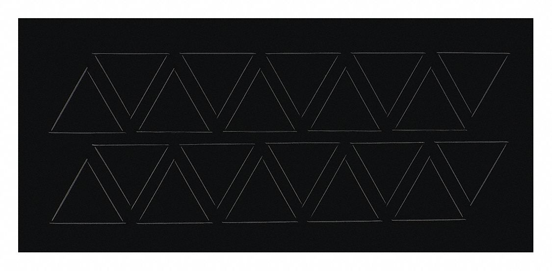 Magnetic Triangles 3/4 in W Black PK20