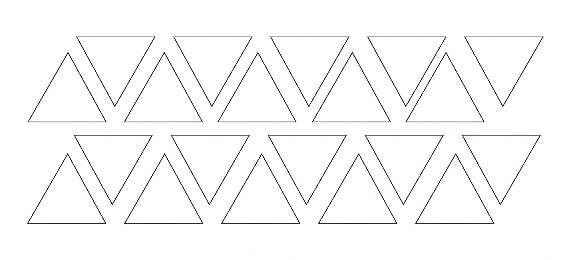 Magnetic Triangles 3/4 in W White PK20