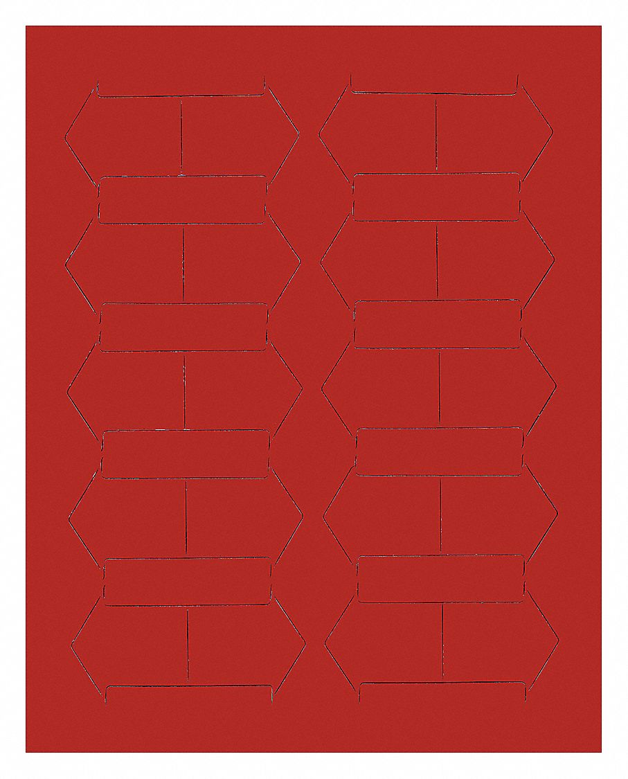 Magnetic Arrows 3/4 in W Red PK20