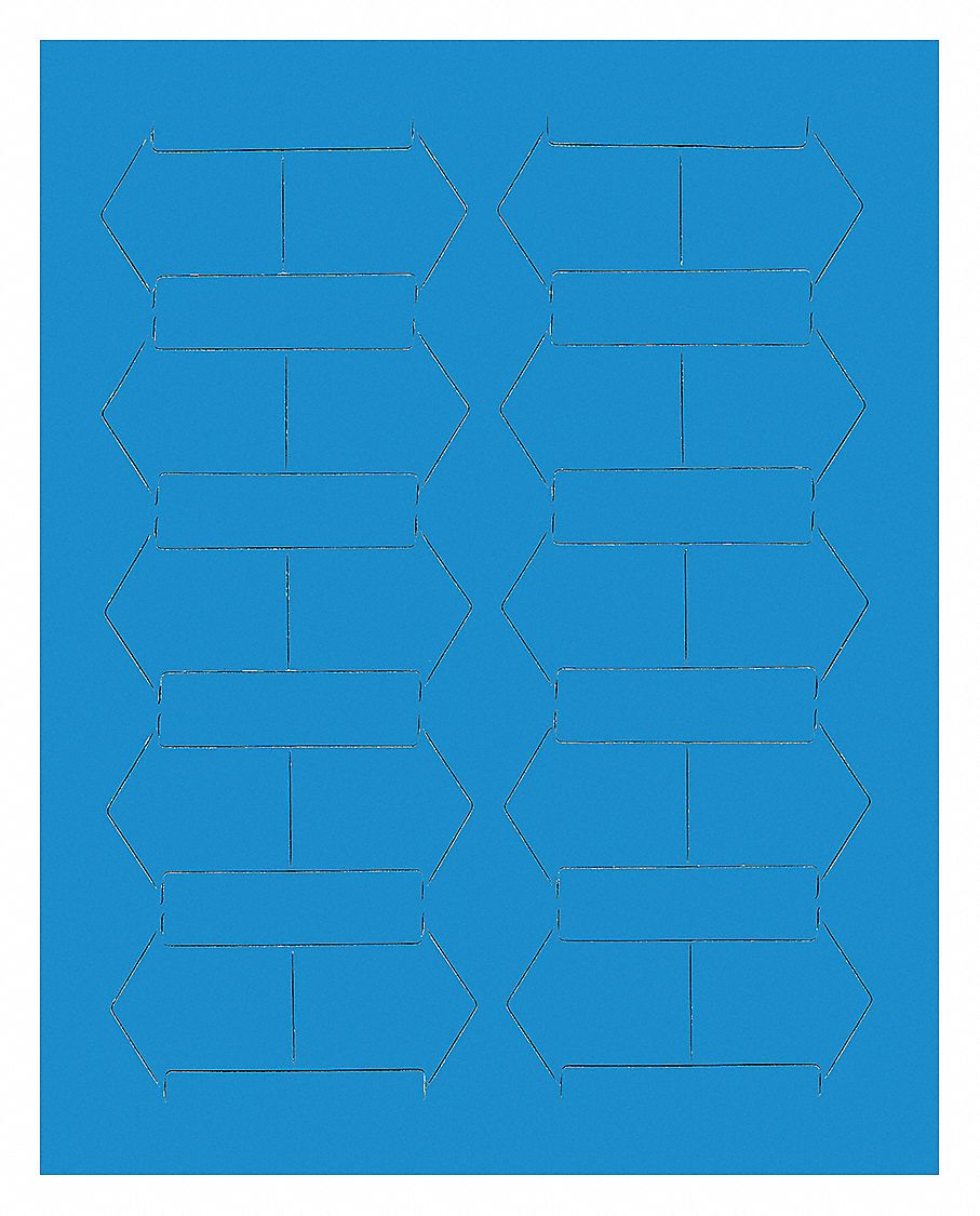 Magnetic Arrows 3/4 in W Blue PK20