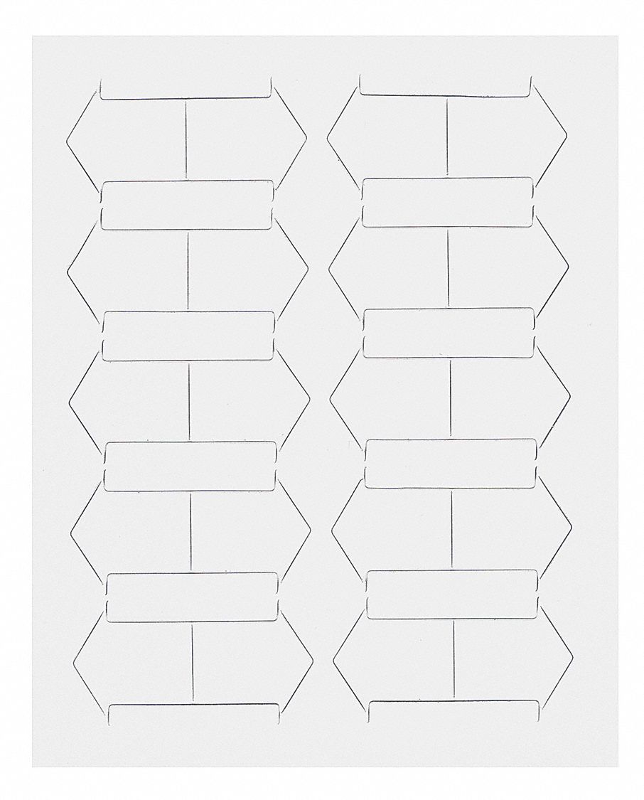 Magnetic Arrows: Flex Magnet Material, 1/16 in Overall Ht, 3/4 in Overall Wd, 20 PK