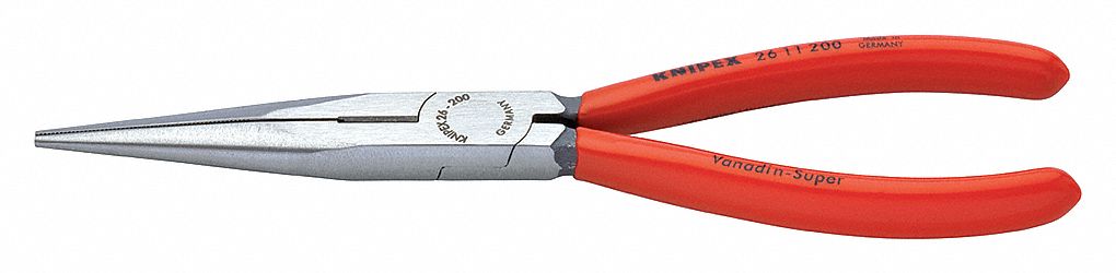 PLIERS, RED HANDLE, FOR COMMUNICATION VEHICLE INDUSTRIES, ELECTRICAL, MOTOR VEHICLE, NOSE SIDE CUTTING PLIERS, 8 MM L