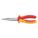 LONG NOSE PLIER, INSULATED, 1 IN MAX JAW OPENING, 8 IN OVERALL L, 3 IN JAW L, ⅛ IN TIP W