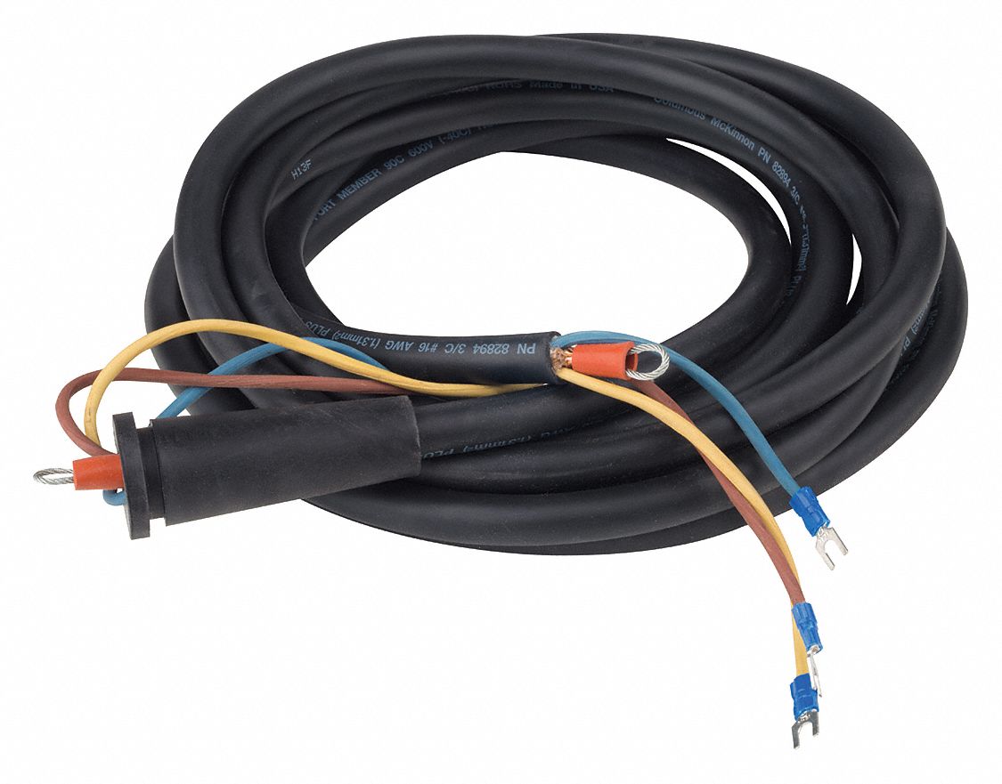 Pendant Cord: Electric Chain Hoists, CM Lodestar (627), 16.5 ft Pendant Cord Lg, 29352