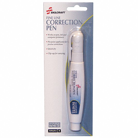 Correction Pen - Multi-purpose, White, NSN 7510-01-386-1609 - The  ArmyProperty Store