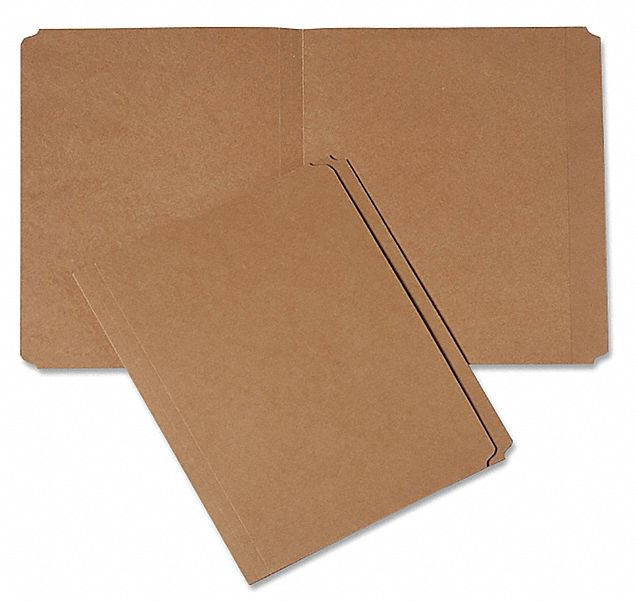 FOLDER,LETTER,STAIGHT CUT,KRAFT,PK100