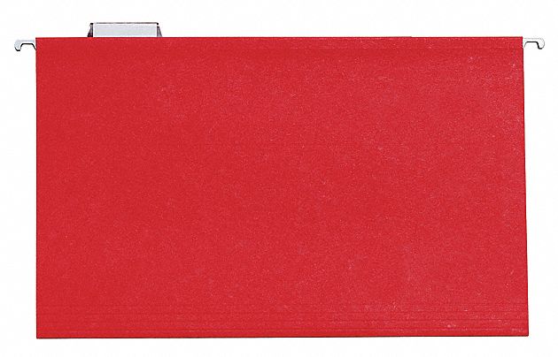 HANGING FILE LEGAL FOLDERS,RED,PK25