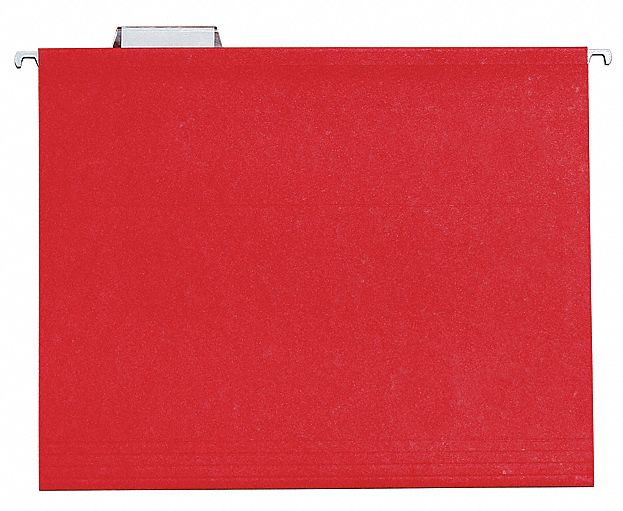 HANGING FILE FOLDERS,RED,PK25