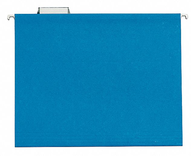 HANGING FILE FOLDERS,BLUE,PK25