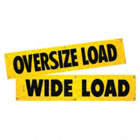 OVERSIZE/WIDE LOAD BANNER W LARGE #5 TOOTHED GROMMETS, 18 X 84 IN, VINYL