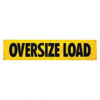 OVERSIZE LOAD BANNER W LARGE #5 TOOTHED GROMMETS, 18 X 84 IN, VINYL