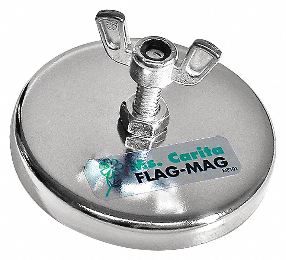 MAGNETIC FLAG HOLDER, LOAD 80 LB, 1