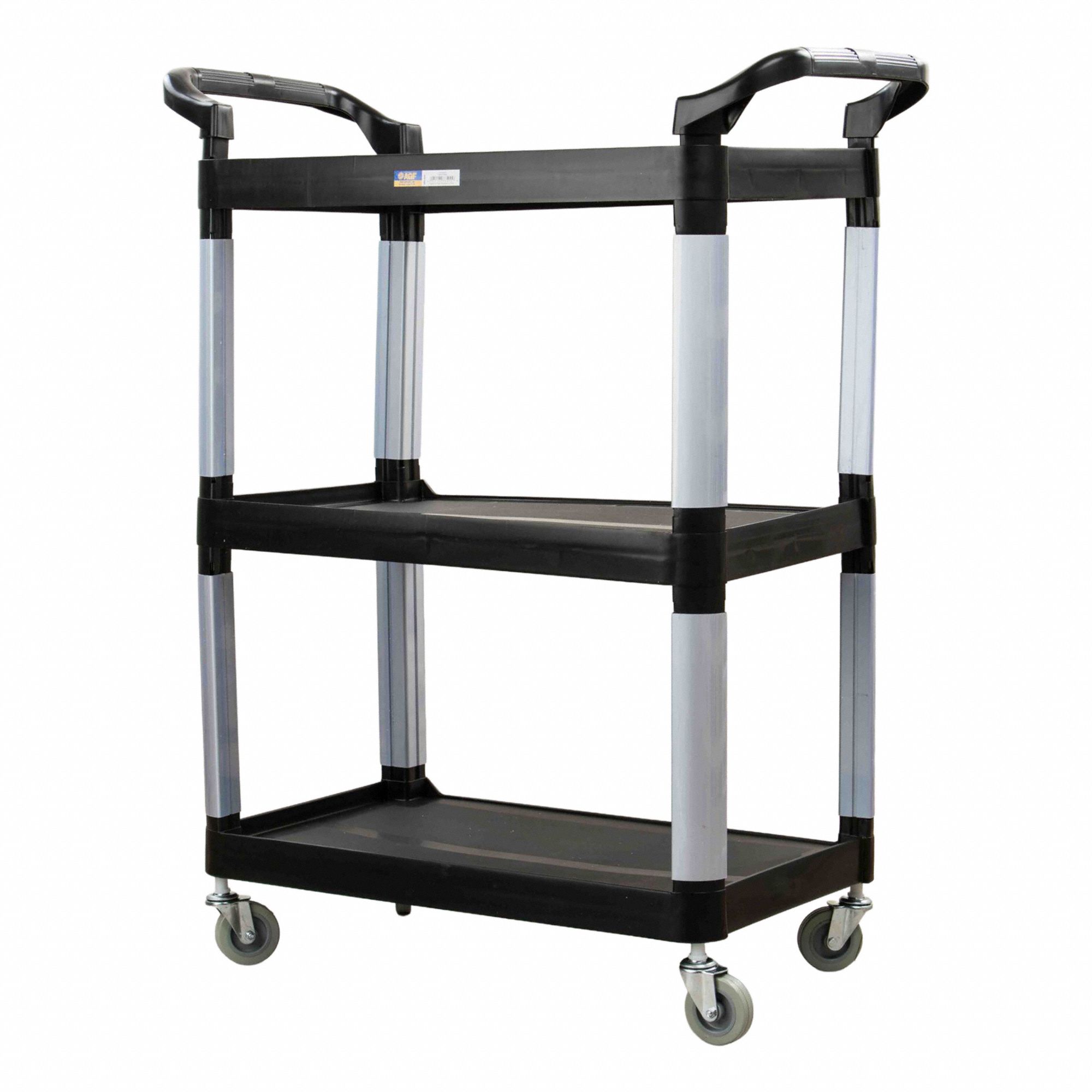 Utility Cart,Blk,33-3/4