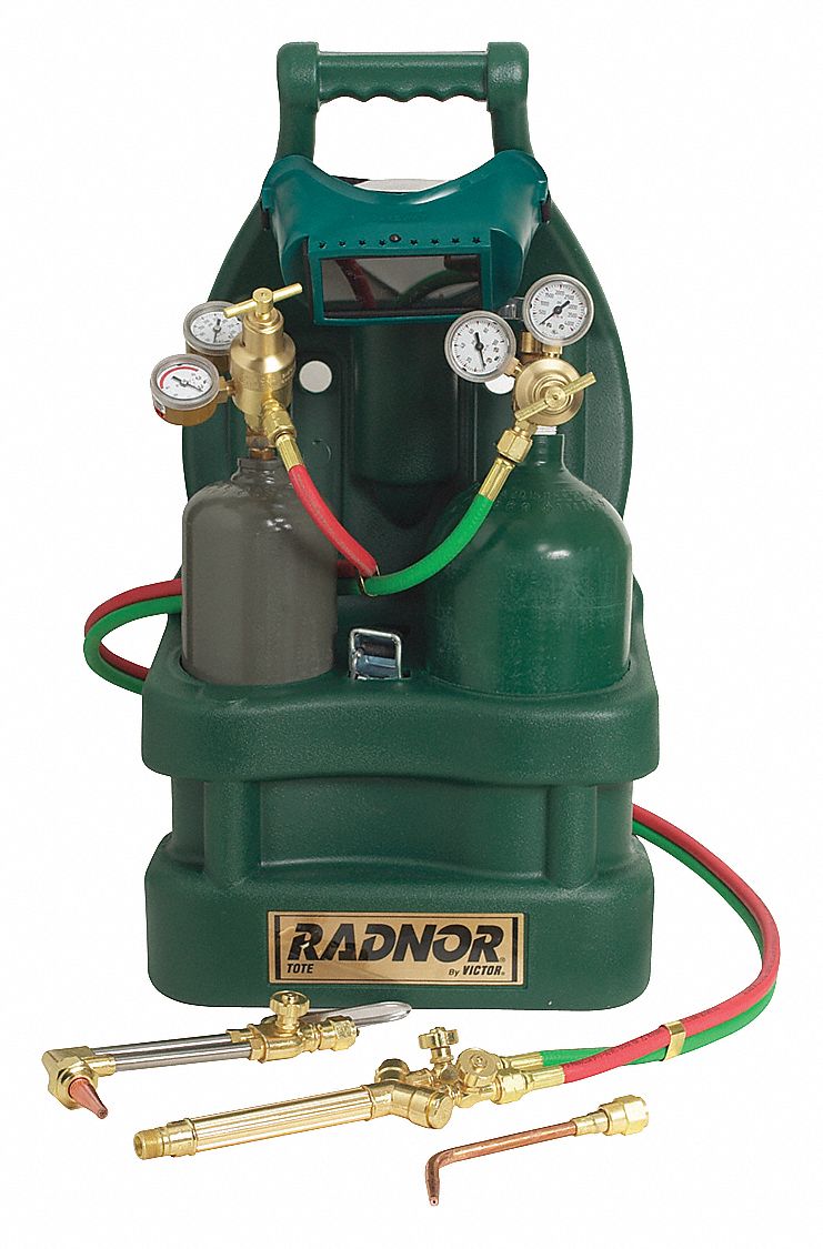 RADNOR, Acetylene, CGA 200, Light Duty Outfit - 31UR19