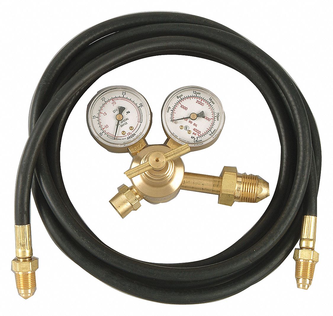 RADNOR Argon, Carbon Dioxide, Flow Gauge Regulator, CGA580, Single