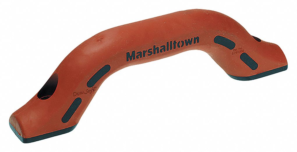 REPLACEMENT HANDLES FOR MAGNESIUM HAND FLOATS, DURASOFT, 9 X 1 1/4 IN, RUBBER, PKG 12