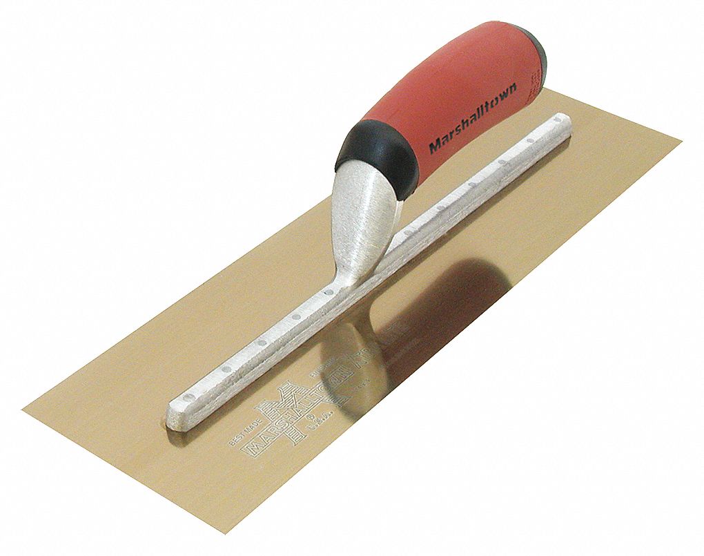 FINISHING TROWEL, 16 X 5 IN, GOLD, STAINLESS STEEL