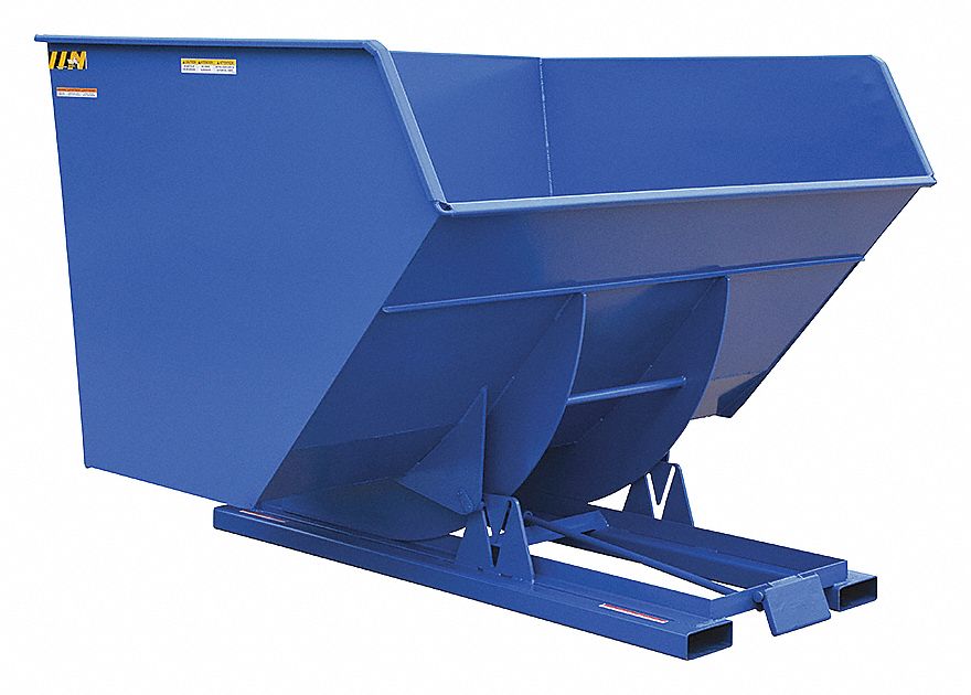 HOPPER SELF DUMPING 5 CU YARDS BLUE