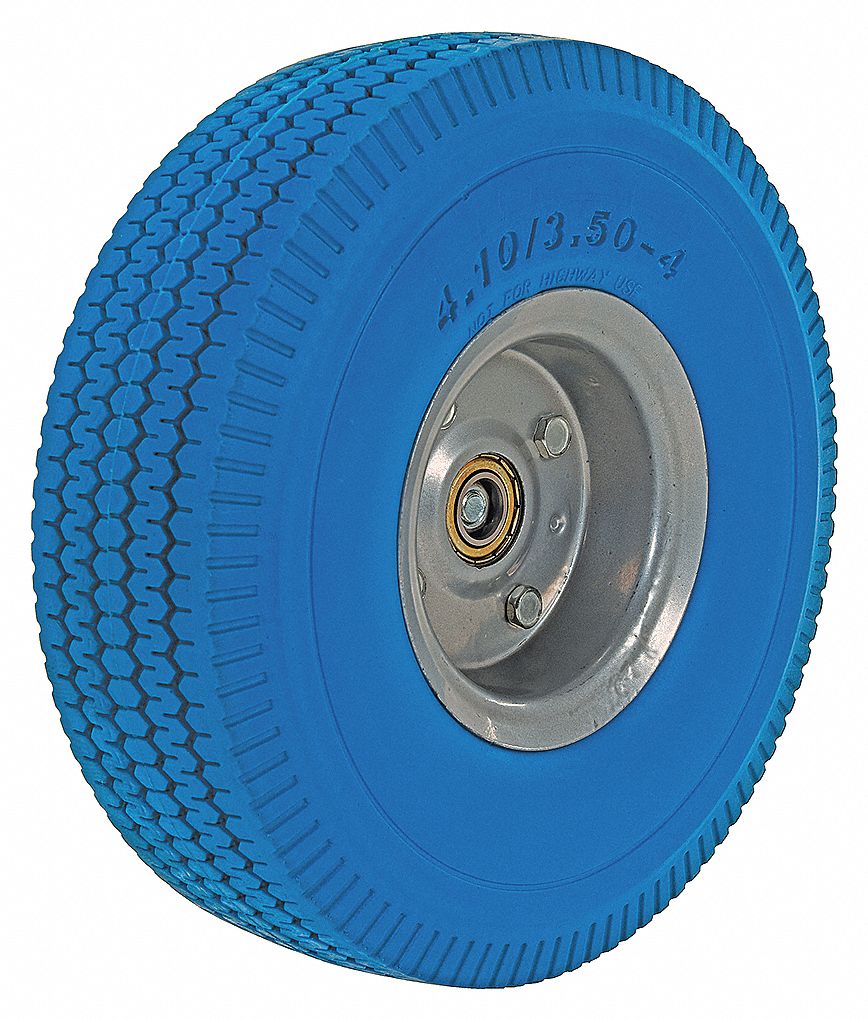 CASTERS URETHANE FOAM BLUE 10 IN