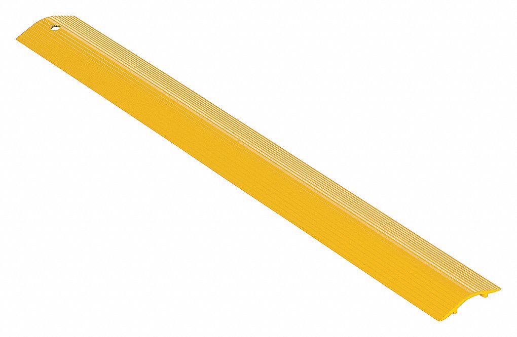 CABLE PROTECTOR BRIDGE, ALUMINUM, YELLOW, 2,500 LB, 2 7/8 IN WIDTH, 24 IN LENGTH