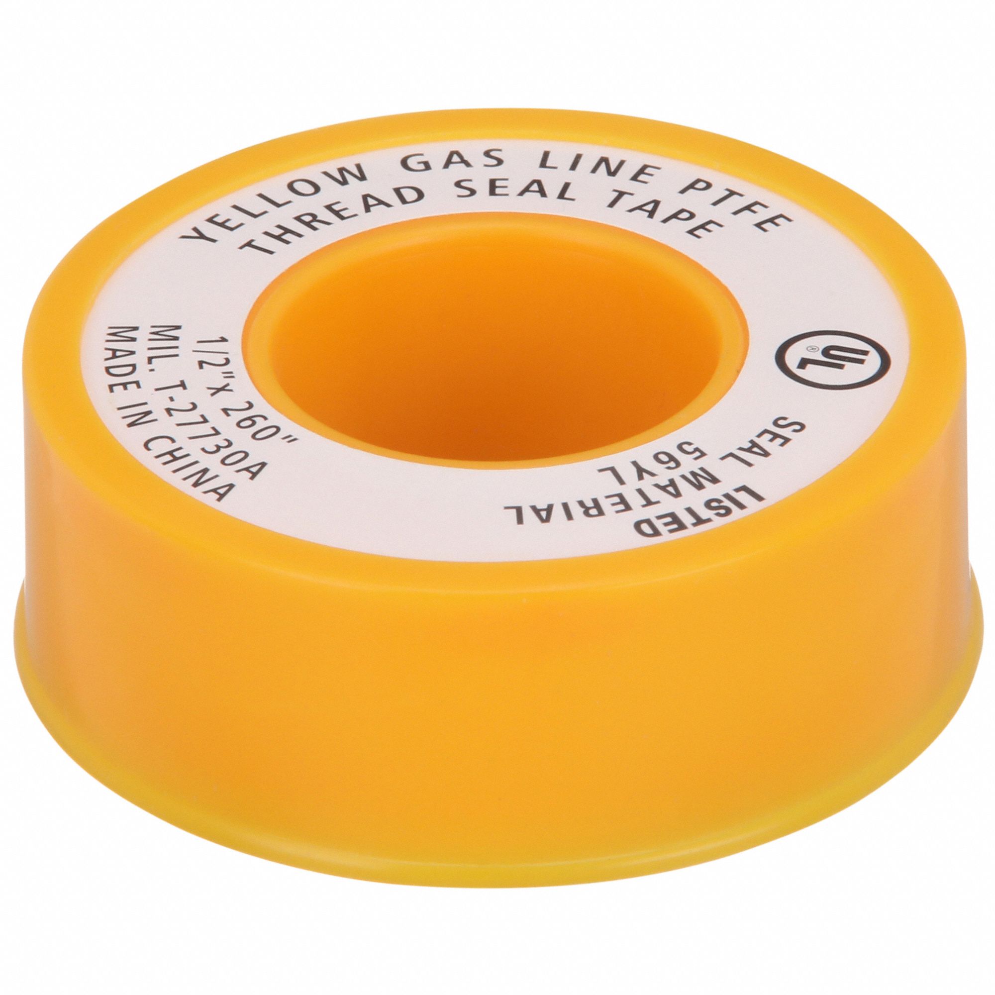 THREAD SEALANT TAPE, ½ IN X 21 FT, YELLOW