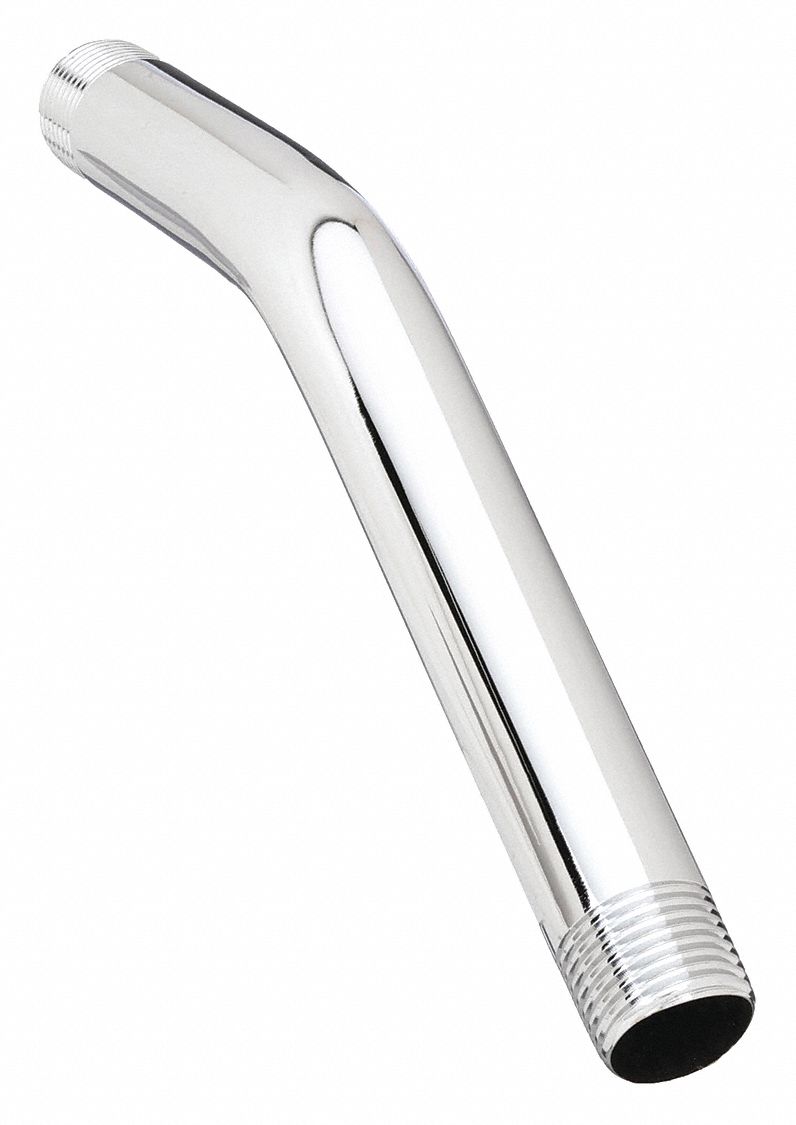 Shower Arm: Compatible Product Type Shower Arms, Brass, Chrome Finish, NPT Connection