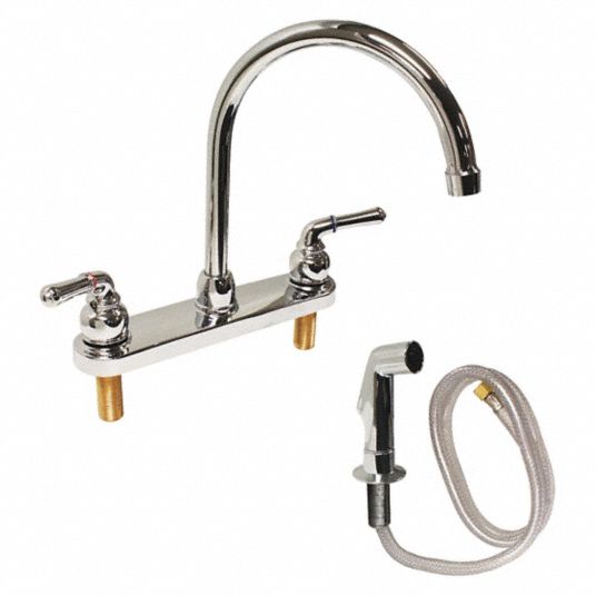 Dominion Faucets, Gold, Gooseneck Kitchen Faucet 31XJ47776105
