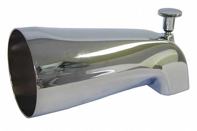 DIVERTER TUB SPOUT: KISSLER, ½ IN CONNECTION SIZE, IPS CONNECTION, 5¼ IN SPOUT REACH