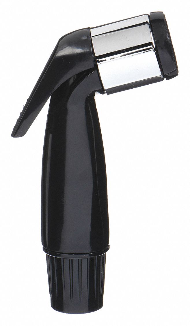 Kitchen Sprayer: Plastic, Chrome, 3/8" Connection Size, IPS