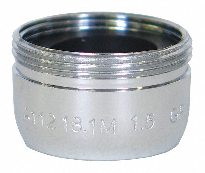 Outlet: 1.5 gpm Flow Rate, Aerated Flow Outlet, Metal, Chrome Finish, Dual