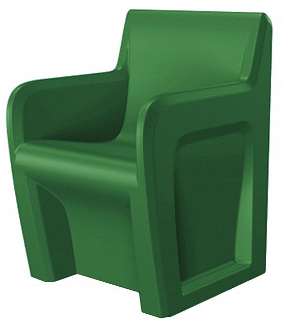 CORTECH, Green Seat Color, Polyethylene Seat Material, Arm Chair ...